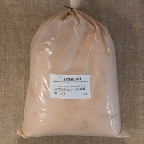 Gjutlera Röd Lergods 5kg