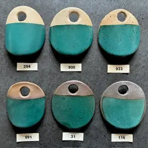81809 Turkosgrön, sidenmatt glasyr 1kg